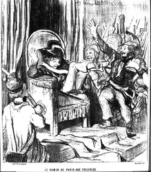 Der Pariser Bengel in den Tuilerien, aus 